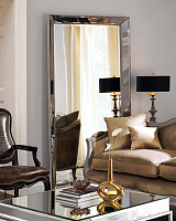 Серебряное зеркало в полный рост "Уилшир"