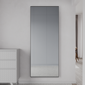 Прямоугольное зеркало в чёрной металлической раме MUSCA Slim XL (в тонкой раме) 200 см Прямоугольное зеркало в чёрной металлической раме MUSCA Slim XL (в тонкой раме) 200 см